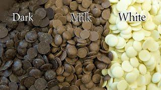 Homemade Chocolate Chips with Cocoa Powder |White chocolate chip | Milk Chocolate Chips