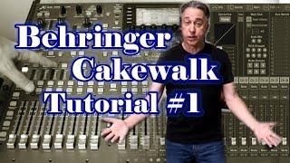 Recording Music Using The Behringer X32 and Cakewalk part 1