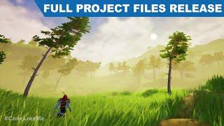 CodeLikeMe Unreal Open World Project Files - Download whole 64 square Kilometers landscape