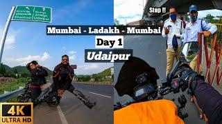 #JeeLeh || Mumbai to Ladakh Bike Trip ||Day 1 Udaipur || !! Leh Ladakh Bike Ride || 4K