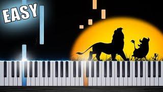 Hakuna Matata - EASY Piano Tutorial by PlutaX