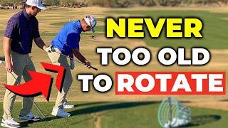 Modern Rotational Golf Swing For SENIOR GOLFERS (Never Too Old To Turn Safely!)