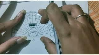 To draw a right angle ( 90°) using protractor