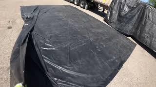 How to fold an 8’ drop tarp in less than 6 minutes!