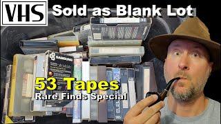 Rare Finds!  VHS Sold As Blank Lot 53 Tapes