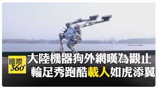 產業鏈爆發 輪足機器狗天賦覺醒! 載人逆流爬坡都難不倒  【國際360】20241226@全球大視野Global_Vision