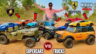 RC Biggest Traxxas Ultimate Truck Mud Ramp Testing - Chatpat toy TV