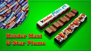 Kinder Maxi candy opening! Decorating with Star Plume candy sprinkles! ASMR sounds!