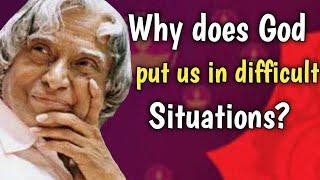 Why does God put us in difficult situations ? || Words of Goodness