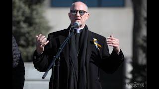 Bishop Conley Talk and Prayer at Ukrainian Prayer Rally