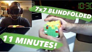 7x7 Blindfolded in 11:34.71 (World Record)