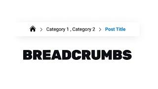 How To Design Breadcrumbs For Your Website Using HTML & CSS