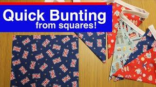 Making Bunting - Quick and Easy Bunting