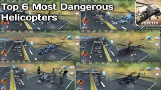 Top 6 Most Dangerous Helicopter In Gunship Battle 2021 @ProGamingTipsofficial