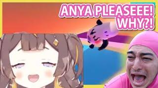 Anya the Jinxed Master gave Pink Guy Bad luck