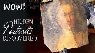 Hidden 18th century portraits discovered during our château restoration