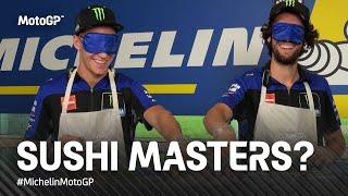 Quartararo and Rins tackle the Sushi Challenge! ‍ | #MichelinMotoGP