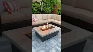 American Fyre Designs 52" Reclaimed Wood Contempo LP Select Gas Fire Pit Table