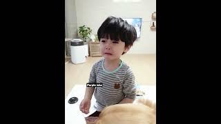 small jungkook is crying becoz his dad is going to work #jungkook #rowoon