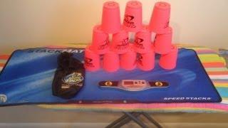 My Official WSSA Speed Stacking Blue Cups, Mat, Bag and Timer.