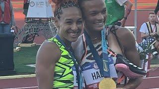 Heptathlon 800m Heat 2, 2024 U.S. Olympic Trials, Anna Hall, Chari Hawkins, Taliyah BROOKS