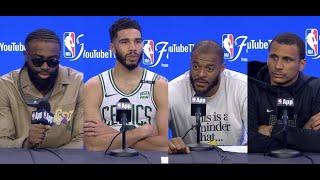 Boston Celtics Interviews Game 3 NBA Finals vs. Dallas Mavs: Jayson Tatum, Jaylen Brown, More