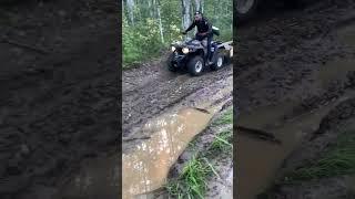 Самодельный прицеп на квадроцикл 200 кубов Линхай Ямаха ATV Linhai Yamaha M200 long