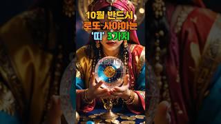 10월 로또 대박! 이 띠는 꼭 사세요! #띠별운세 #운세 #로또 #사주