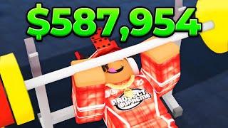 Spending $587,954 To Be The STRONGEST In Roblox Gym League