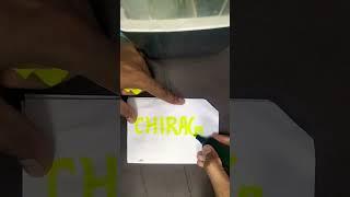 chirag name shadow writing #art #viral #drawing #shortvideo #trending #writing ️️