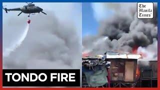 Firefighters battle Tondo fire