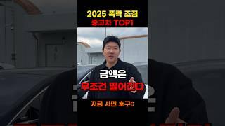 2025 폭락 조짐 중고차 TOP1