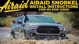 How to Install Airaid Snorkel Kit For 2016-2021 Toyota Tacoma 3.5L