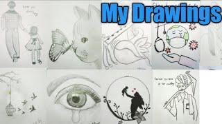 Pencil Drawings || My Pencil Drawing Collections || Usha House