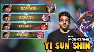 4x SAVAGE! Yss Best Build 2024 [ Yi Sun Shin Top Global Gameplay ] By Mobazane - Mobile Legends