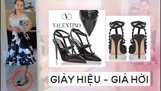 Đập Hộp GIÀY HIỆU VALENTINO Cực Kỳ Sương Sa Hột Lựu | Đến Mỹ Cùng Mai