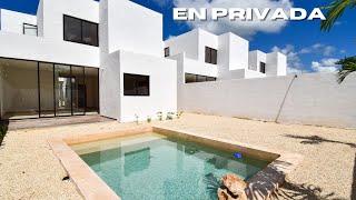 ¡Casas de UNA y DOS PLANTAS en PRIVADA con CASA CLUB en Cholul, Mérida! Preventa desde $3,560,000 MX