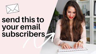 Send THIS to Your New Email Subscribers - LIST BUILDING TIPS // Kimberly Ann Jimenez