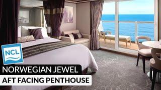 NCL Jewel | Aft-Facing Penthouse with Large Balcony Tour & Review 4K | Norwegian Cruise Lines