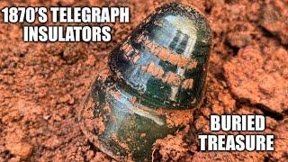 Georgia RR Insulator Hunt for 1870’s Telegraph insulators