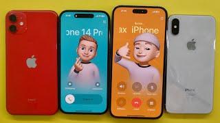 Incoming + Outgoing Call Four IPhone X+11+14 Pro Max+15 Pro