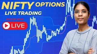 LIVE Nifty Option Trading | options target & stop loss | Kirti Agrawal Trading |