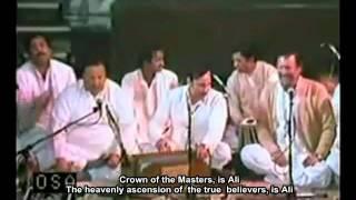 English subtitled Qawwali: Ali Mawla Ali Mawla Ali Dam Dam Nusrat Fateh Ali Khan yom e ali 2011