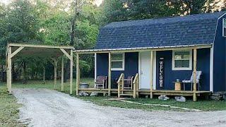 Rustic Beautiful The Blue Barn Tiny House Cottage | Living Design Tiny House