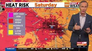 Dangerous heat with some rain chances for parts of Arizona