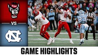 NC State vs. North Carolina Game Highlights | 2024 ACC Football