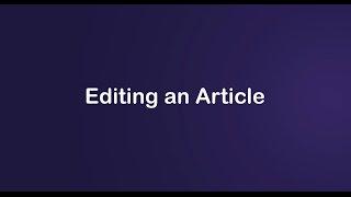 How to edit an article in Radiopaedia.org