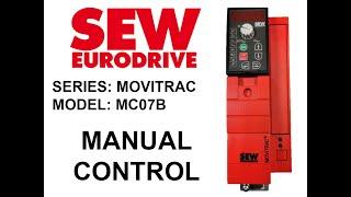 SEW Eurodrive MC07b Movitrac - Manual control from Operator panel FBG11B (MC 07 B / OP Control )