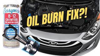 Car Burns Oil - Fixed! Piston Rings Soaking with B-12 (Hyundai Elantra)