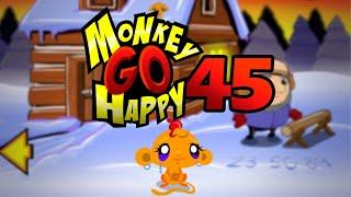 Игра "Счастливая Обезьянка 45" (Monkey GO Happy 45) - прохождение